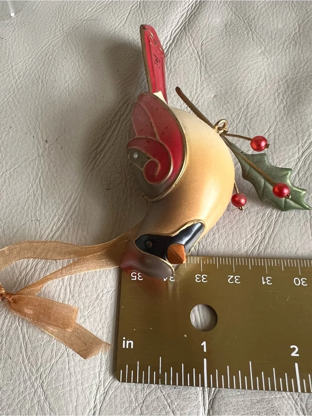 Hallmark Keepsake Lady Cardinal The Beauty of Birds Hanging Ornament Special Ed.